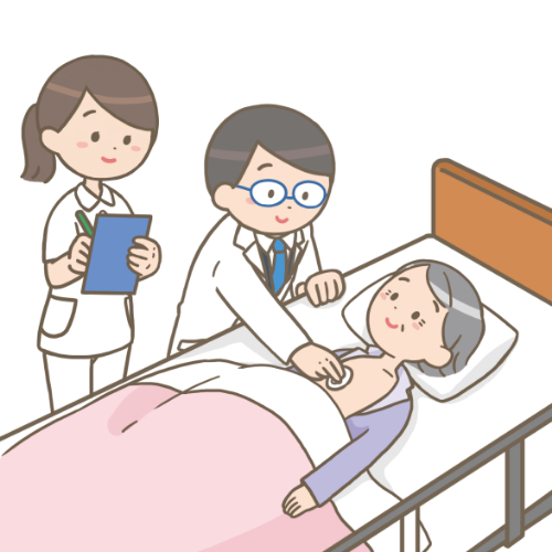 医師の指示による医療処置、治療の看護